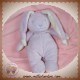 LGRI DOUDOU LAPIN MAUVE VIOLET ECRU GRANDE OREILLES