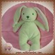 LGRI DOUDOU LAPIN VERT ECRU GRANDE OREILLES SOS