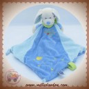 MOTS D'ENFANTS DOUDOU CHIEN BLANC PLAT MOUCHOIR BLEU SOS 