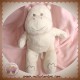 BOUT'CHOU MONOPRIX DOUDOU HIPPOPOTAME TISSU BEIGE CLAIR SOS