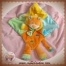 VETIR DOUDOU LION PLAT ORANGE VERT JAUNE NICOTOY SOS