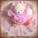 KALOO DOUDOU OURS T SHIRT ROSE K BOULE PLUME ORANGE SOS