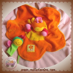 MOULIN ROTY DOUDOU ABEILLE LOUNA PLAT ORANGE BEBE FLEUR SOS