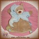 NATTOU DOUDOU DREAMBEAR POUPE OURS BEIGE MARIONNETTE AVEC LUNE SOS