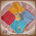 NATTOU DOUDOU GIRAFE OASIS PLAT ORANGE ROSE BLEU SOS