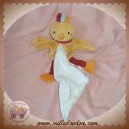 SUCRE D'ORGE DOUDOU OISEAU COQ ORANGE CAJOU MOUCHOIR SOS