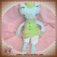 MARESE SOS DOUDOU GRENOUILLE BLEU TURQUOISE ROBE VERTE