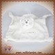 BOUT'CHOU MONOPRIX DOUDOU CHAT PLAT BLANC NOEUD SOS