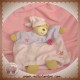 KALOO DOUDOU OURS LILIROSE MARIONNETTE ROSE VIOLET FLEUR 