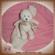 BABYNAT DOUDOU OURS BLANC BIO MOUCHOIR 16 cm SOS