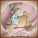 JOLLYBABY DOUDOU OURS RICKY BEIGE ECHARPE BLEU 32 CM SOS