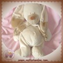 NICOTOY DOUDOU LAPIN ECRU ECHARPE BOUT BEIGE 40 CM SOS