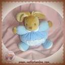 KALOO DOUDOU LAPIN BEIGE BOULE BLEU SOS