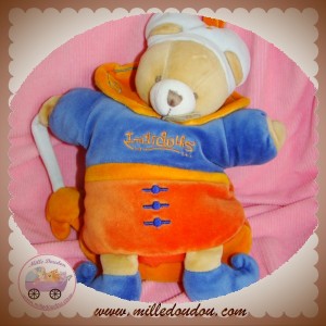 DOUDOU ET COMPAGNIE SOS OURS PRINCE INDIDOUS MARIONNETTE BLEU