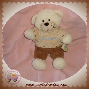 ORCHESTRA DOUDOU OURS ECRU PULL BEIGE SOS