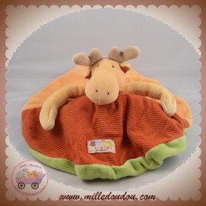 MOULIN ROTY DOUDOU CROCODILE RENNE PLAT ORANGE VERT LOUPIOTS