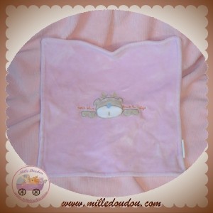 DIVERS DOUDOU MOUCHOIR PLAT ROSE RENNE SOS