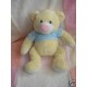 ALTHANS CLUB DOUDOU PELUCHE OURS JAUNE T-SHIRT BLEU