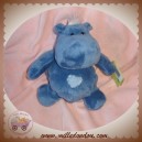 PLANET PLUCH DOUDOU HIPPOPOTAME BLEU JEMINI SOS