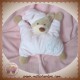 BOUT'CHOU DOUDOU OURS QUASI PLAT ROSE LUNE SOS