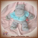 INFLUX DOUDOU HIPPOPOTAME GRIS PULL BLEU SOS