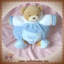 KALOO DOUDOU OURS BEIGE BOULE BLEU CAPUCHE SOS