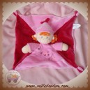 VETIR DOUDOU POUPEE FILLE ROSE PLATE CHEVEUX ORANGE SOS