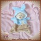 GRAIN DE BLE DOUDOU OURS DEGUISE EN LAPIN BLEU BEIGE SOS