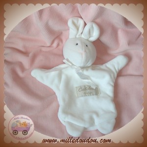 DOUDOU ET COMPAGNIE LAPIN MARIONNETTE BLANCHE CALIDOUX SOS