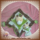 DOUDOU ET COMPAGNIE SOS GIRAFE PLATE ANNIVERSAIRE ECRU VERT