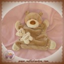 KIABI DOUDOU OURS BEIGE MARIONNETTE BEBE SOS