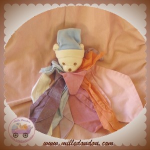 TAKINOU SOS DOUDOU FILLE OURS FLEUR TISSU CALICE PLATE