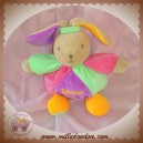 TAKINOU DOUDOU LAPIN BOULE FLUO VERT ROSE SOS