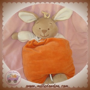 COMPTINE DOUDOU LAPIN BEIGE ORANGE CAROTTE MUSICAL SOS