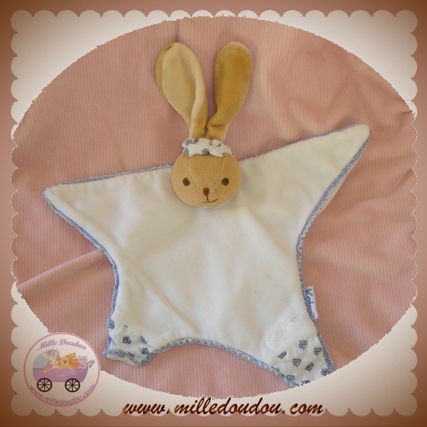 Doudou Kaloo lapin boule petite fleur liberty