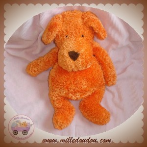 NOUNOURS DOUDOU CHIEN ORANGE BOUCLETTE 24 SOS