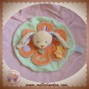 DOUDOU ET COMPAGNIE SOS LAPIN PLAT LOUPICHOU MAUVE VERT 