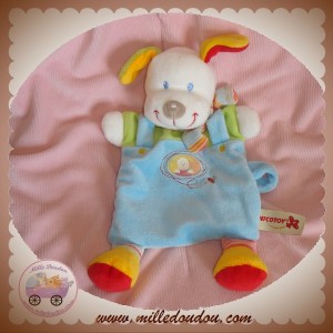 NICOTOY DOUDOU CHIEN PLAT VERT SALOPETTE BLEU SOS NICOTOY DOUDOU CHIEN PLAT VERT SALOPETTE BLEU SOS
