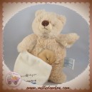 DOUDOU ET COMPAGNIE SOS OURS BEIGE MOUCHOIR ECRU VERSAILLES