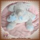 PLAYKIDS CMI DOUDOU ELEPHANT GRIS ECHARPE BLEU SOS