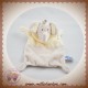 MOTS D'ENFANTS DOUDOU ELEPHANT PLAT ECRU GRIS SOS