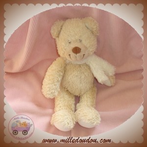 TEX DOUDOU OURS BEIGE BOUCLETTE 20 CM SOS