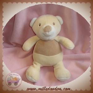 PARADISE TOYS DOUDOU OURS ECRU BEIGE HOCHET SOS