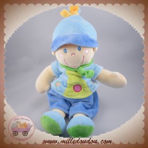 MOTS D'ENFANTS DOUDOU POUPEE GARCON HABIT BLEU SOS