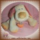 NATTOU DOUDOU CHIEN BEIGE BO ORANGE ALLONGE MUSICAL SOS