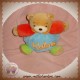 KALOO DOUDOU OURS BEIGE BOULE BLEU CLAIR ORANGE SOS