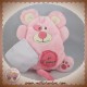 DOUDOU ET COMPAGNIE SOS SOURIS MONSTER ROSE MOUCHOIR