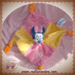 DISNEY DOUDOU MINNIE PLAT PASTEL ROSE JAUNE SOS