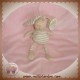 MGM DOUDOU LAPIN RAYE ECRU BEIGE HOCHET SOS