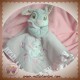 DISNEY SOS DOUDOU LAPIN PAN PAN GRIS MOUCHOIR ROSE SATINEE THUMPER